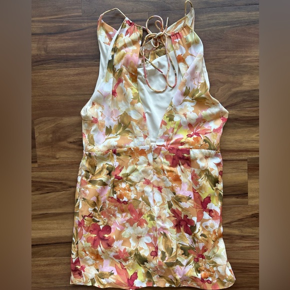 midi floral dress! WORN ONCE and dry cleaned! - Picture 5 of 5